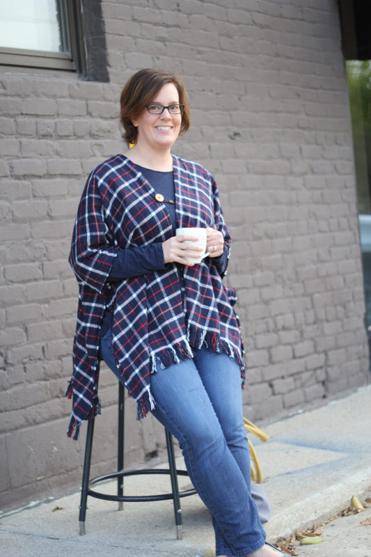 FREE Tutorial - Cozy Flannel Wrap