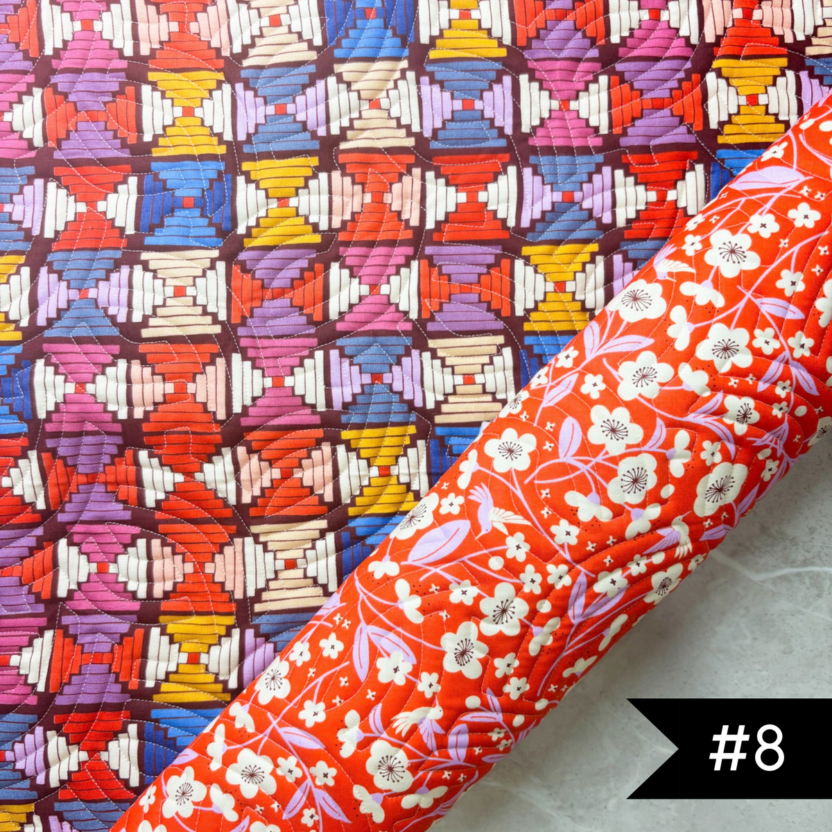 Pre-Quilted Soft and Stable Panels (1/2 Yard) Persimmon CANVAS