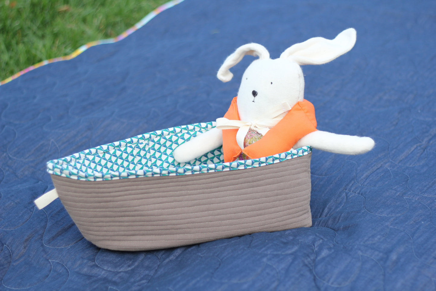 Quilted Dinghy and Life Jacket Pattern - PDF Digital Download