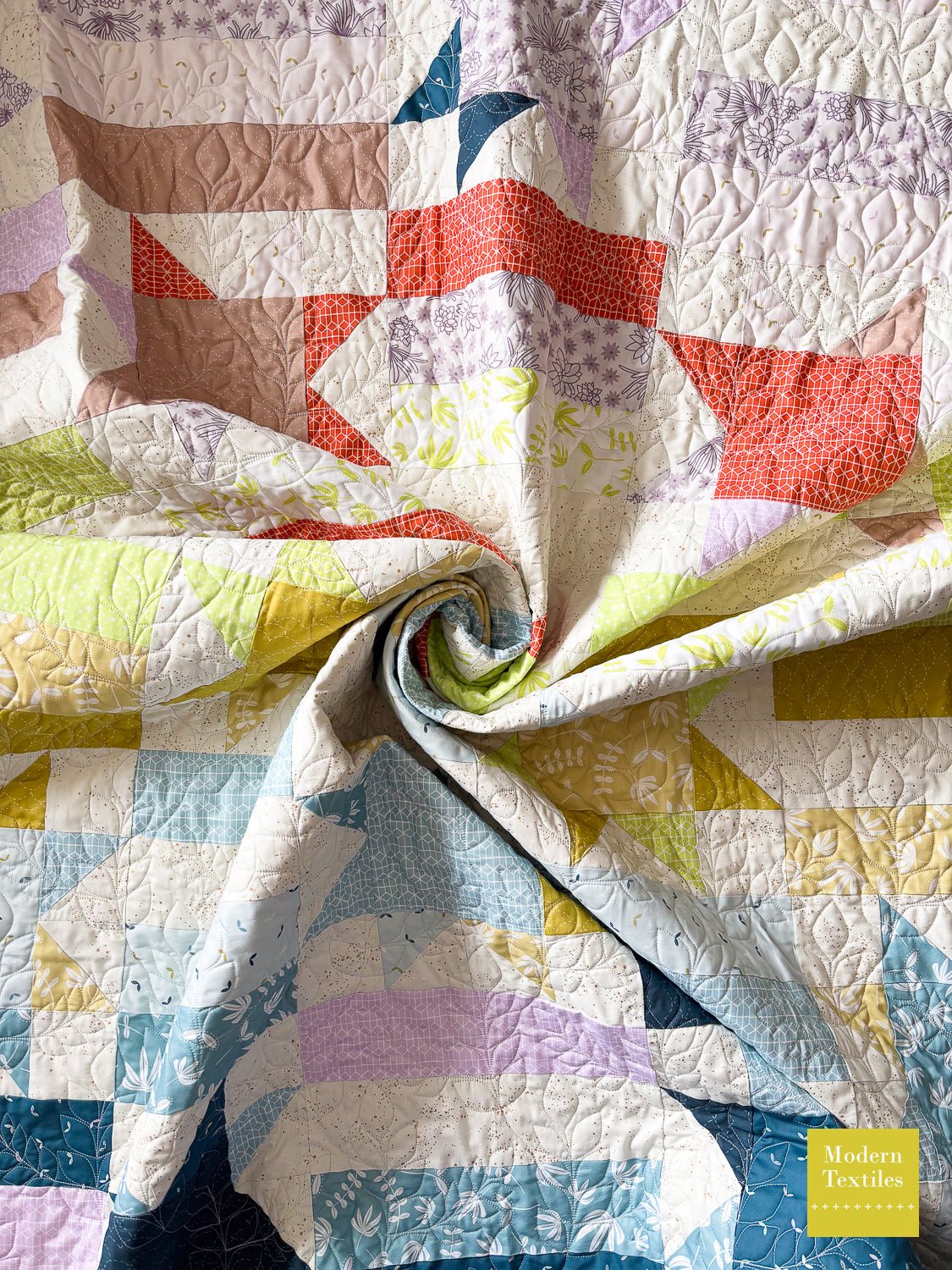 Star Shower Throw Quilt with Karen Lewis Fabrics