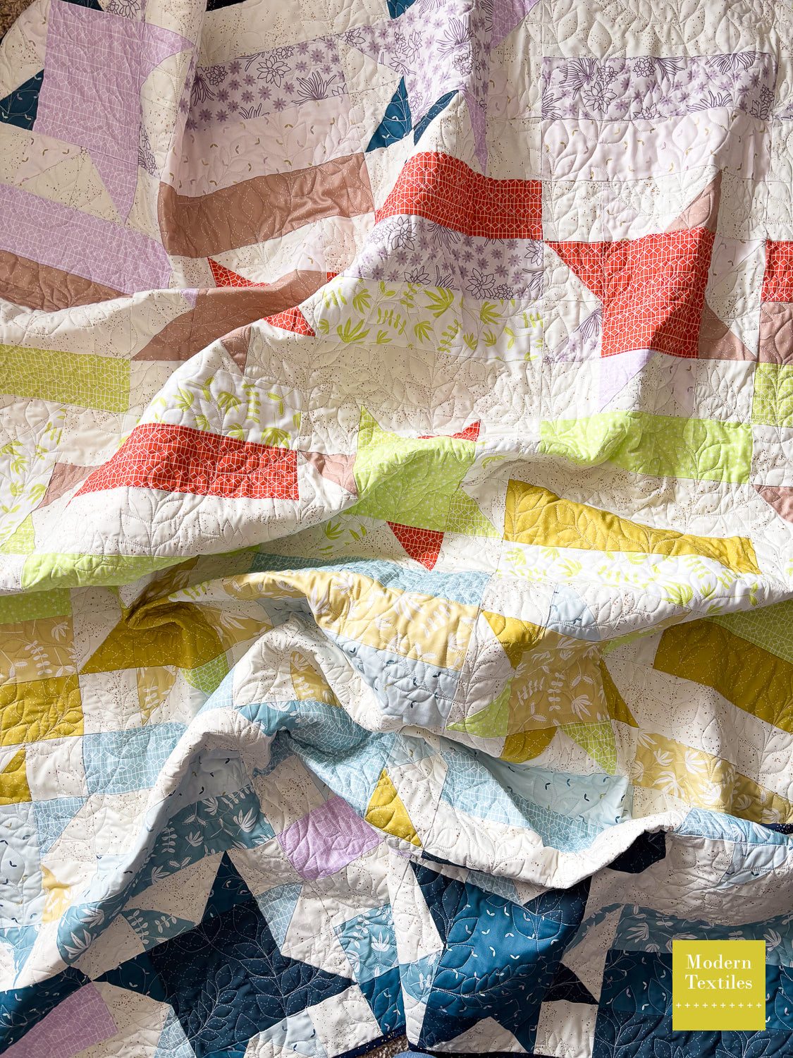 Star Shower Throw Quilt with Karen Lewis Fabrics