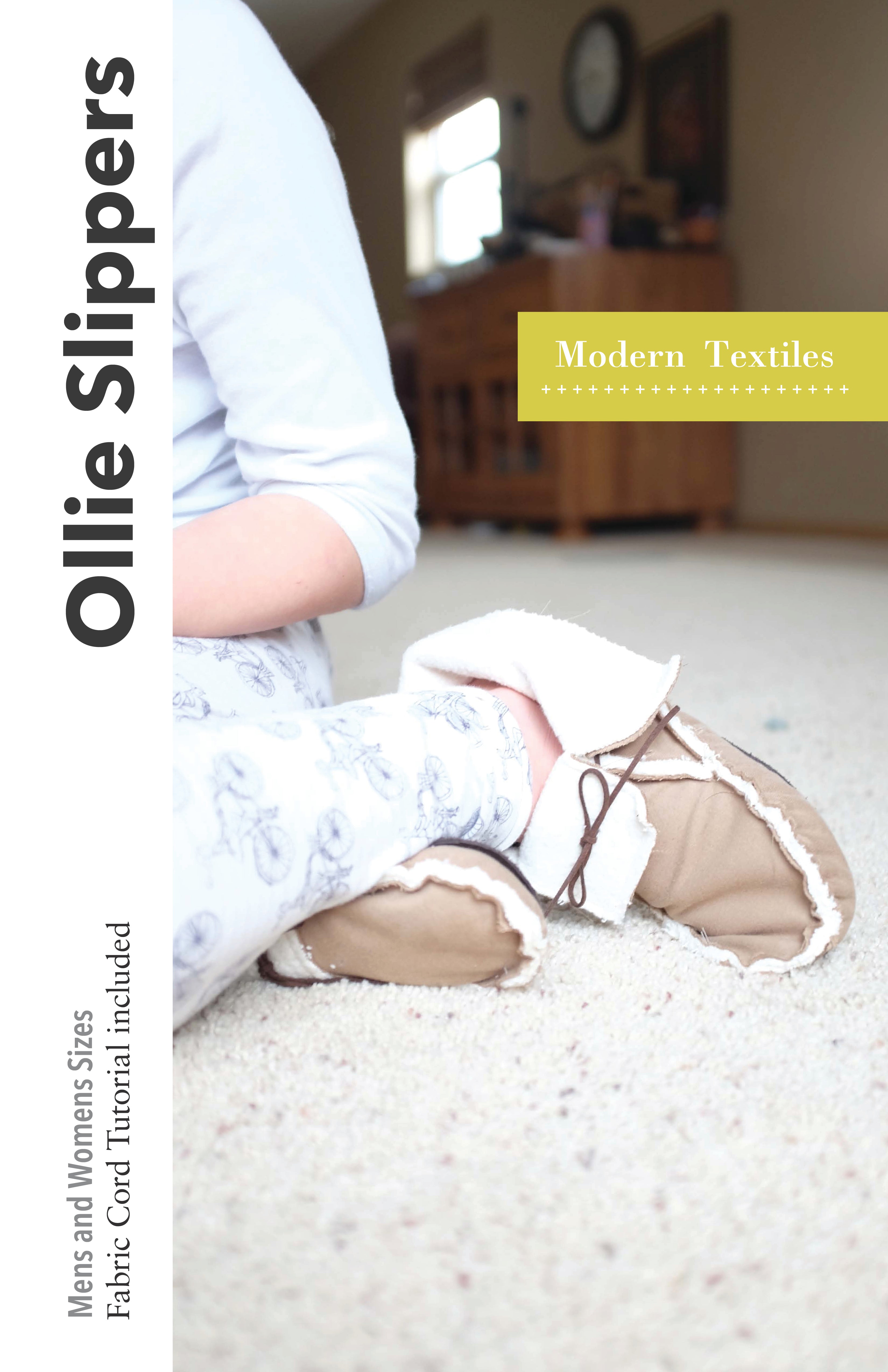 Ambient Legitimationsoplysninger Persona Ollie Slippers Paper Pattern – Modern Textiles