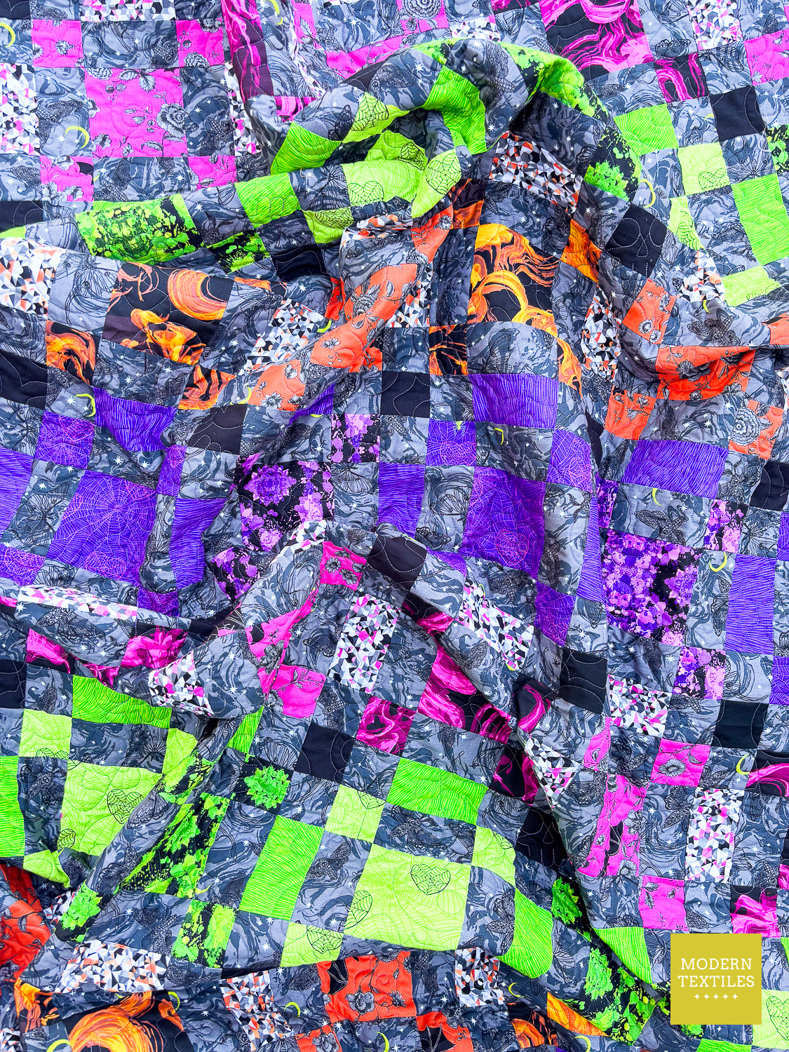 Fat Quarter Color Weave - Throw Quilt