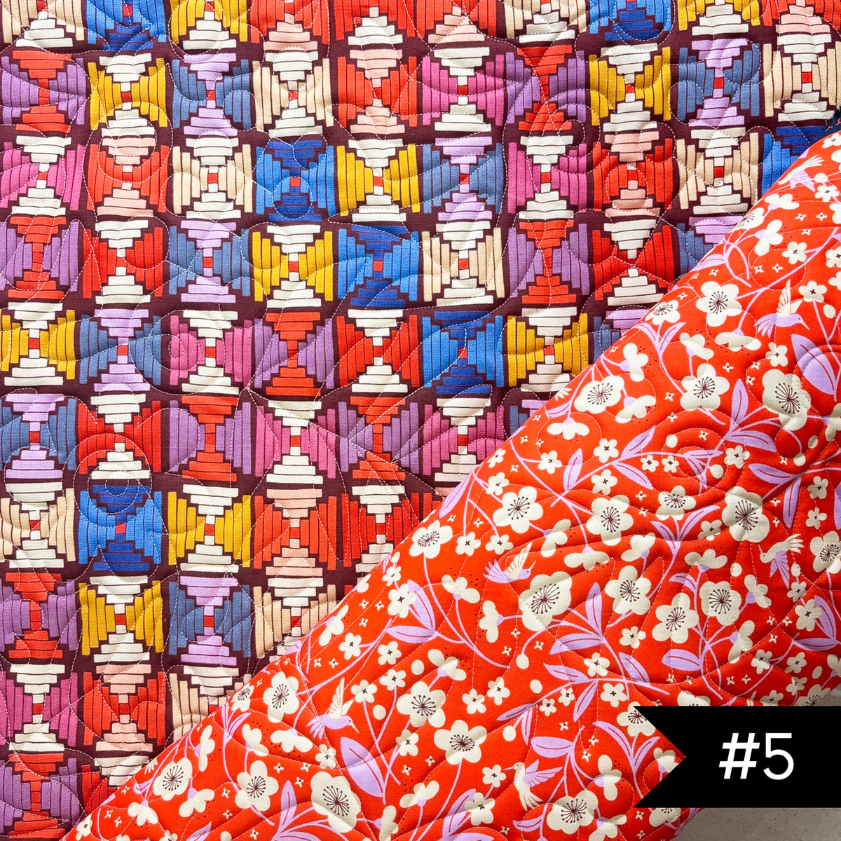 Pre-Quilted Soft and Stable Panels (1/2 Yard) Persimmon CANVAS