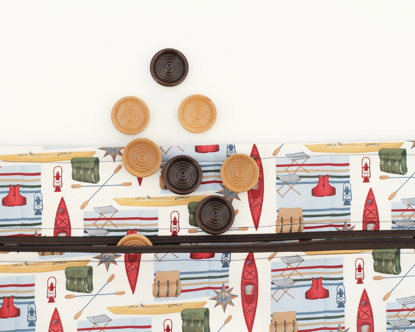 Wooden Checker Pieces