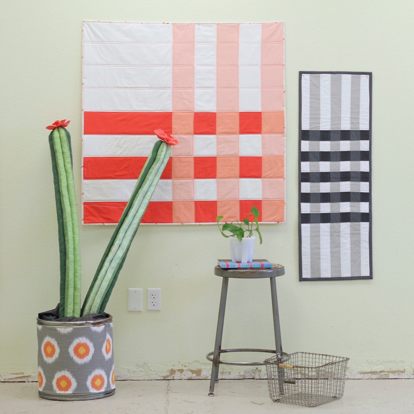 Patchwork Plaid Quilt Paper Pattern