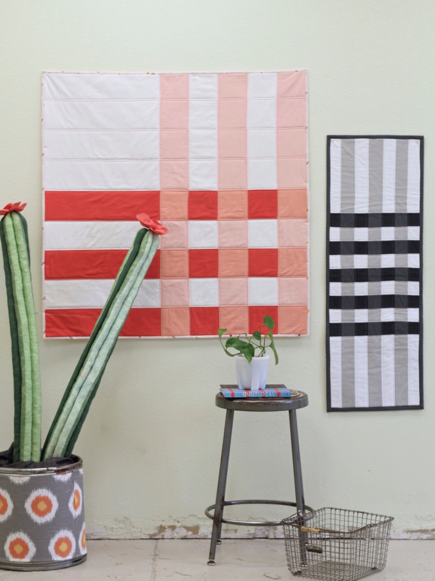 Patchwork Plaid Quilt Paper Pattern