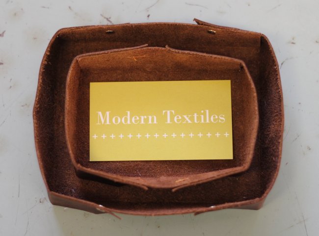 Handmade Giving for Men - FREE Leather Tray Tutorial