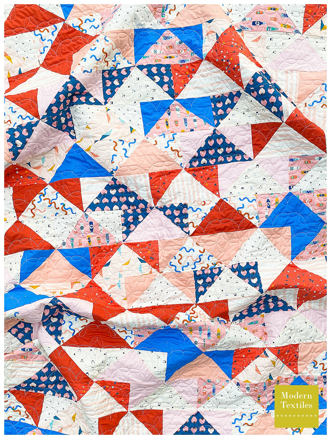 Ruby Star Society Patchwork Flying Geese Quilt