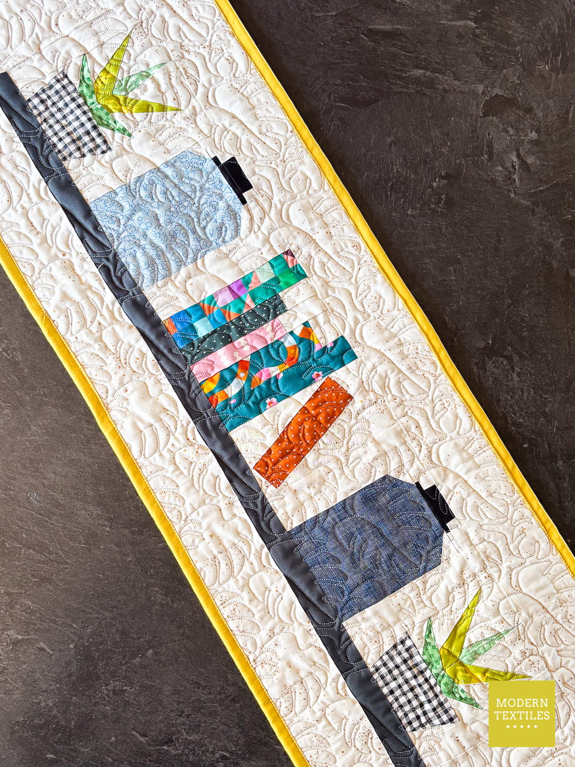 Around the Kitchen Quilt Pattern: Modern Wall Quilt, Mini Quilt & Easy ...