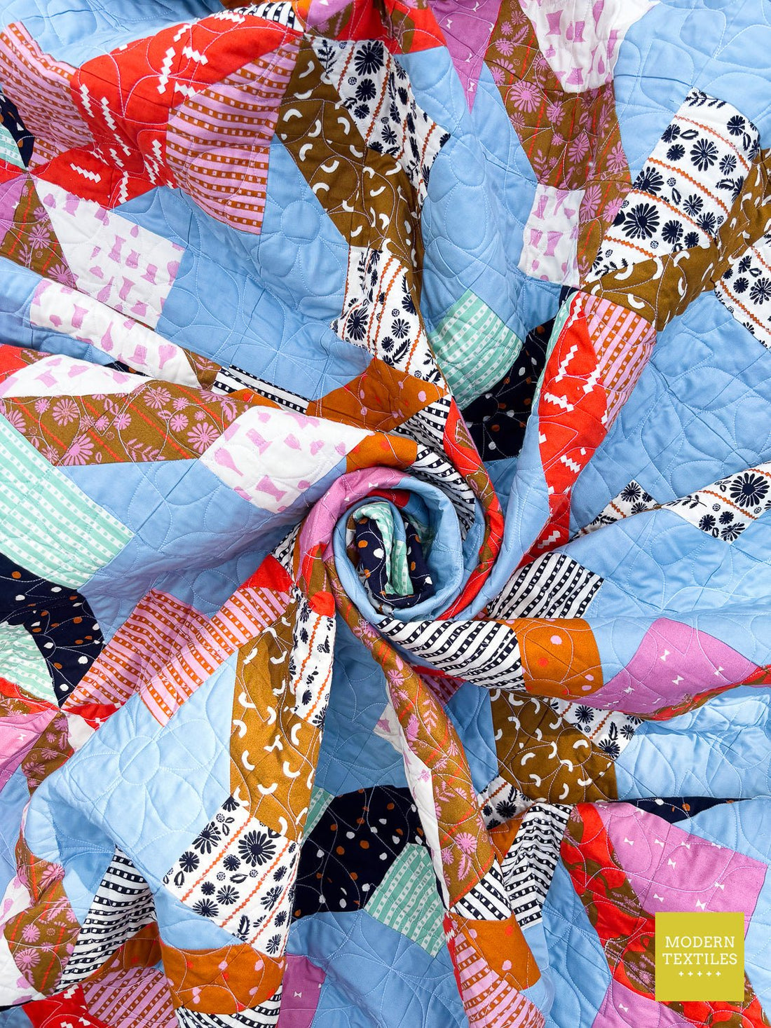 Daisy Peel Pantograph: Ruby Star Society Vessel Melody Quilt