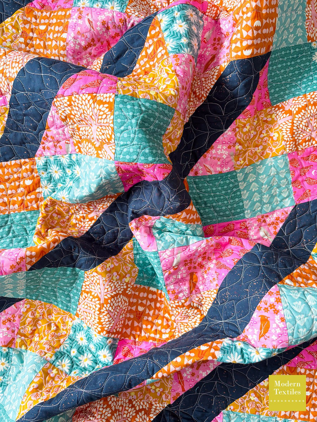 Alt Current Modern Quilt Pattern with Ruby Star Society Fabrics