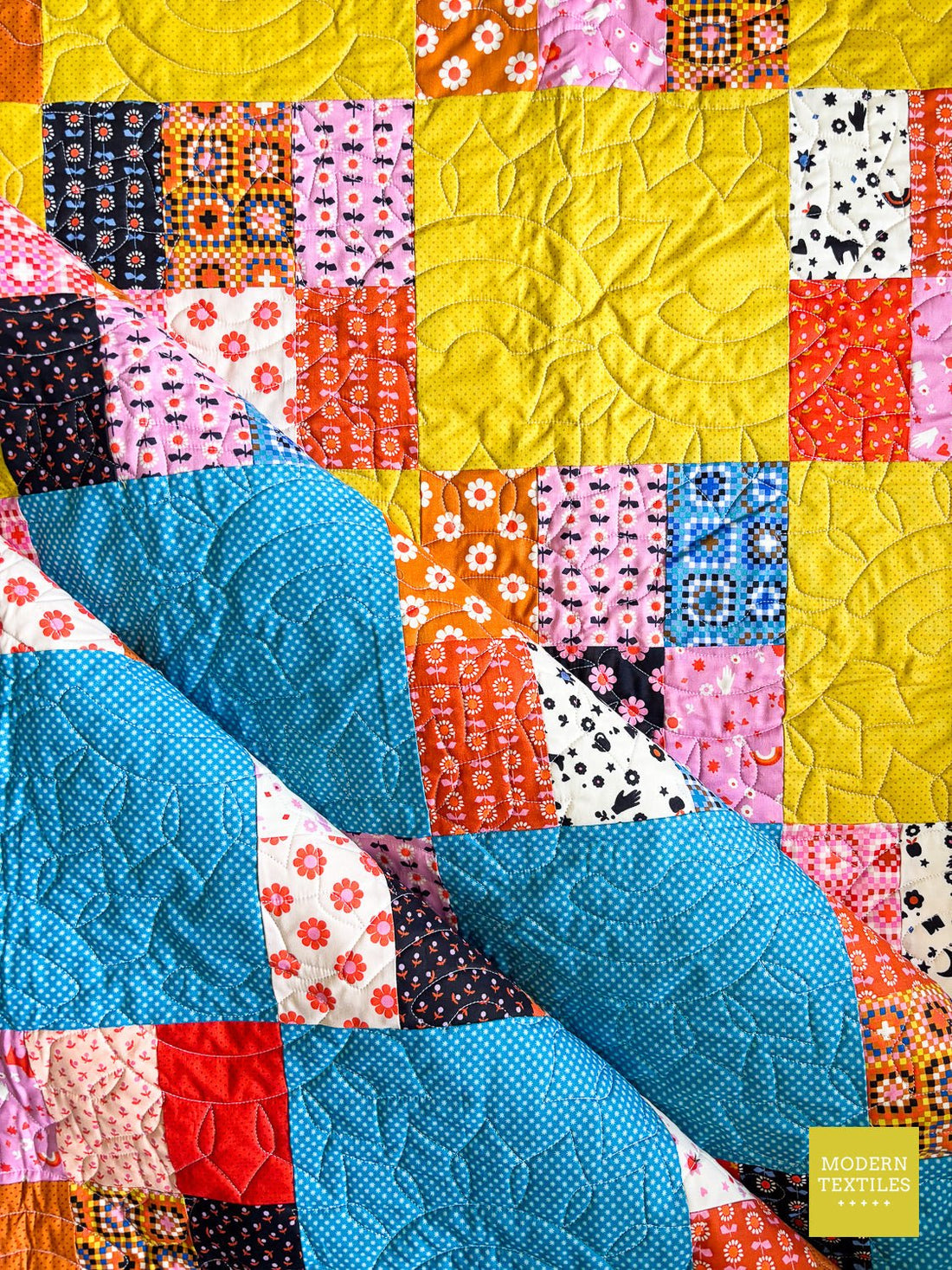 Norma's Patchwork Quilt: Sunflower Sunrise Quilting Panto