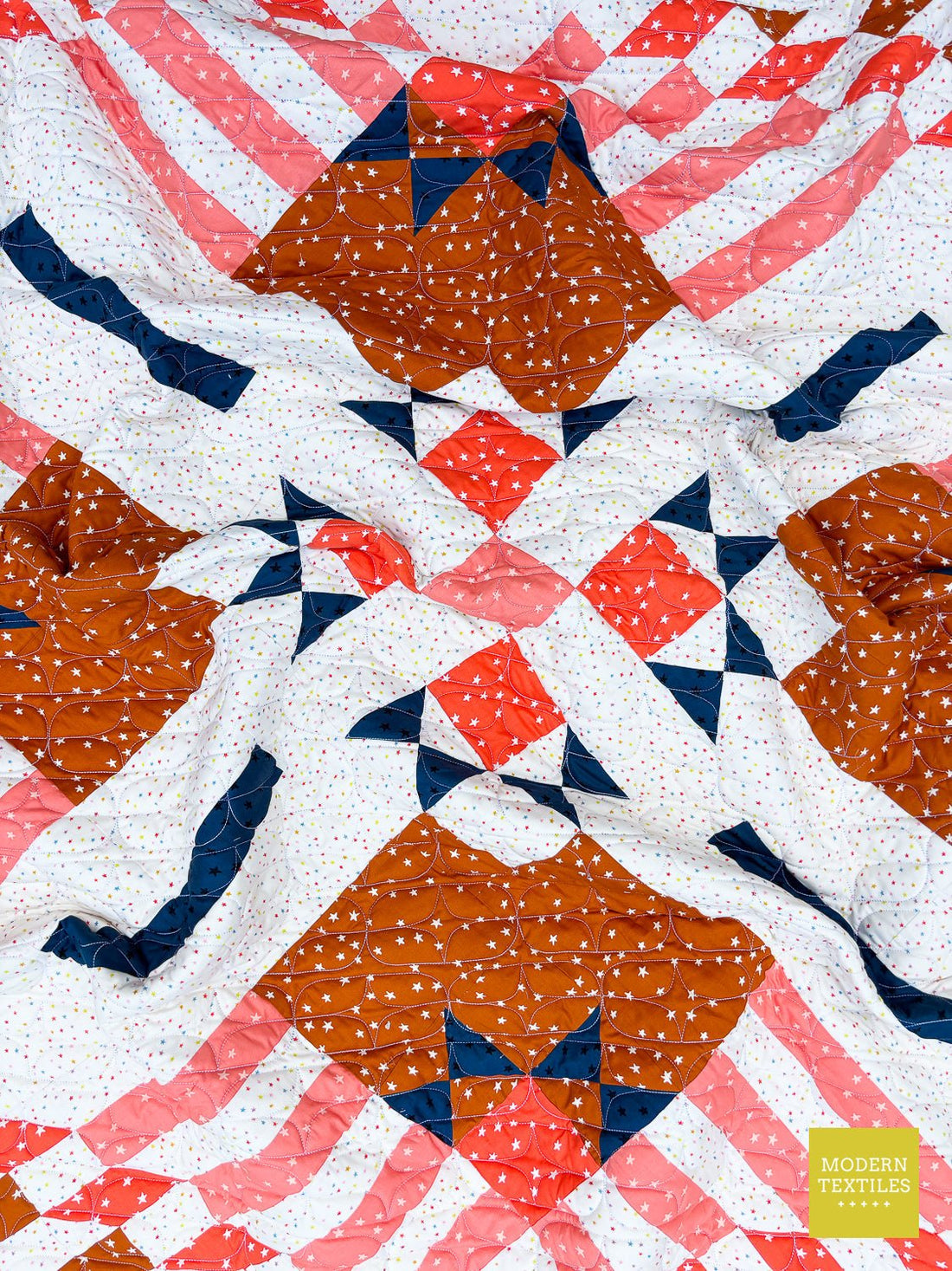 Oval Peel Pantograph: Ruby Star Society Starry Nebulous Quilt