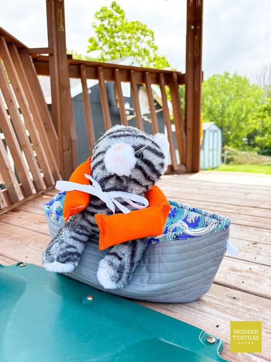 Quilted Toy Boat & Life Jacket Sewing Pattern – Fun DIY for Kids’ Stuffies