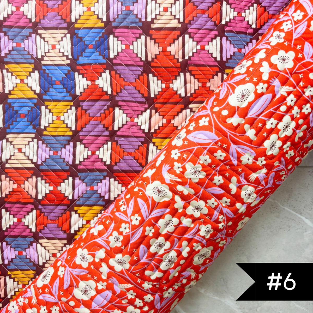 Pre-Quilted Soft and Stable Panels (1/2 Yard) Persimmon CANVAS