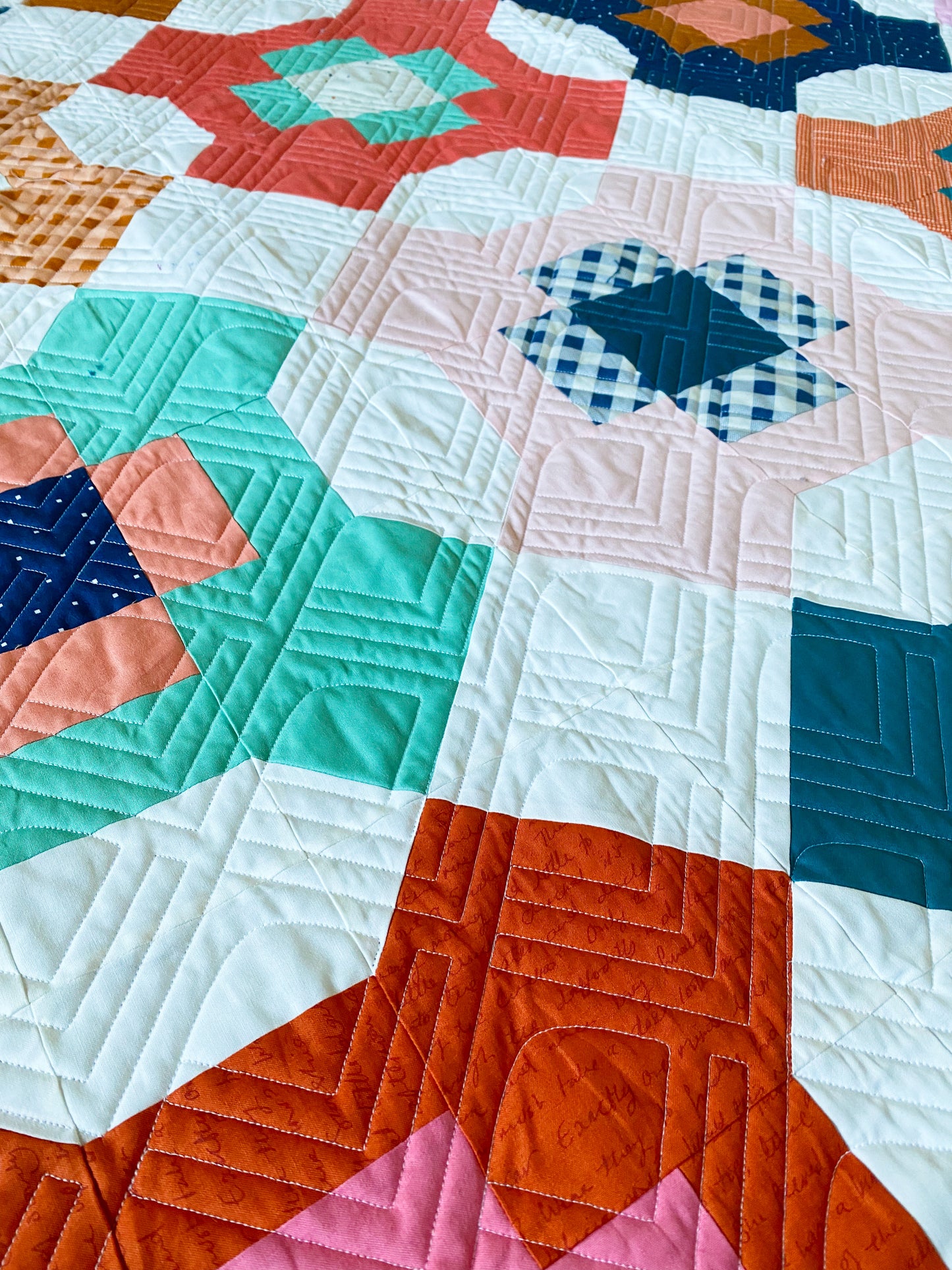 Dawn to Dusk Sweet Summertime Throw Size Quilt