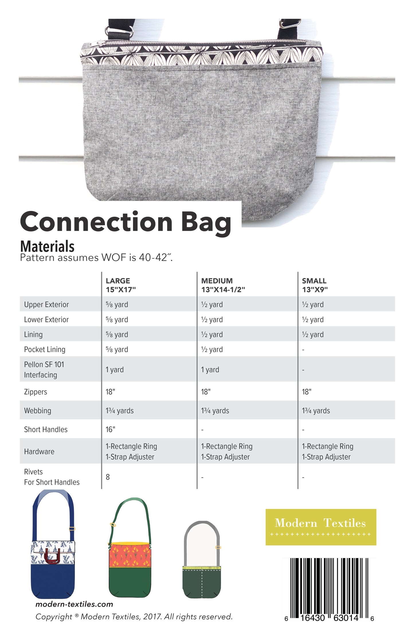 Connection Bag Paper Pattern