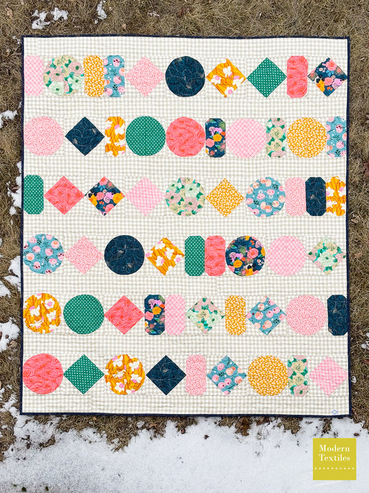 Gingham Beads Throw Quilt