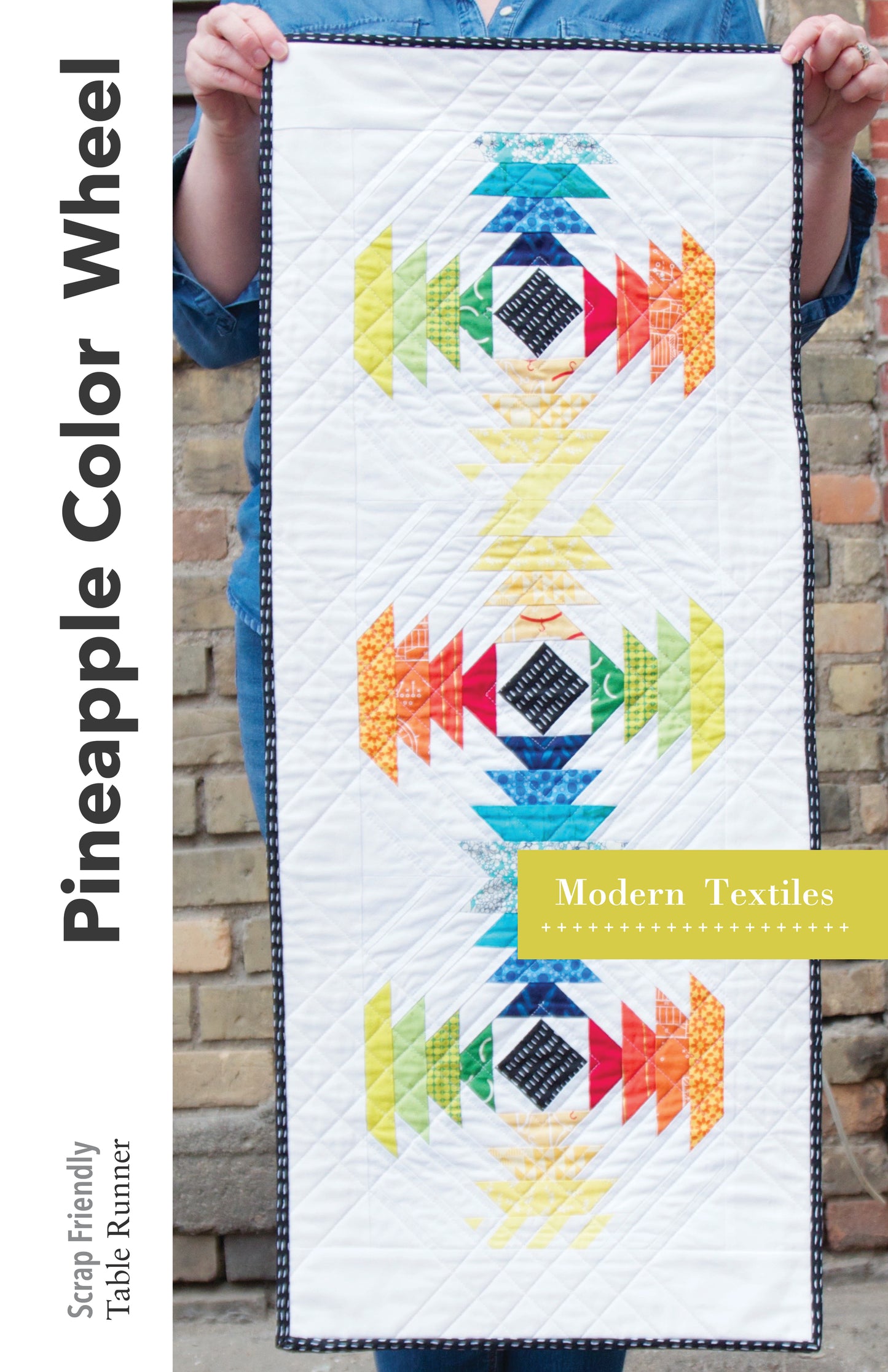 Pineapple Color Wheel Table Runner Paper Pattern