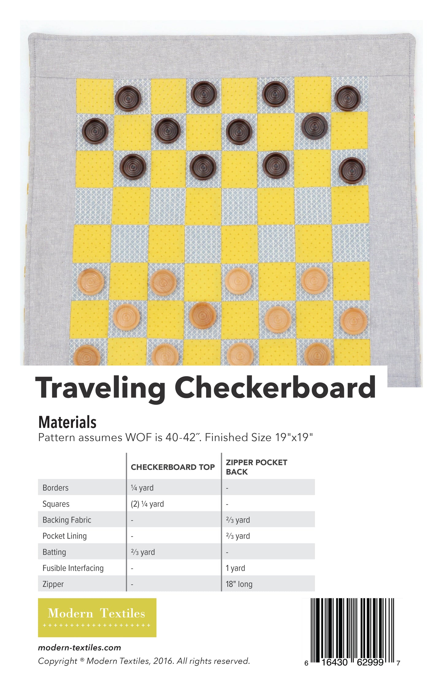Traveling Checkerboard - PDF Digital Download