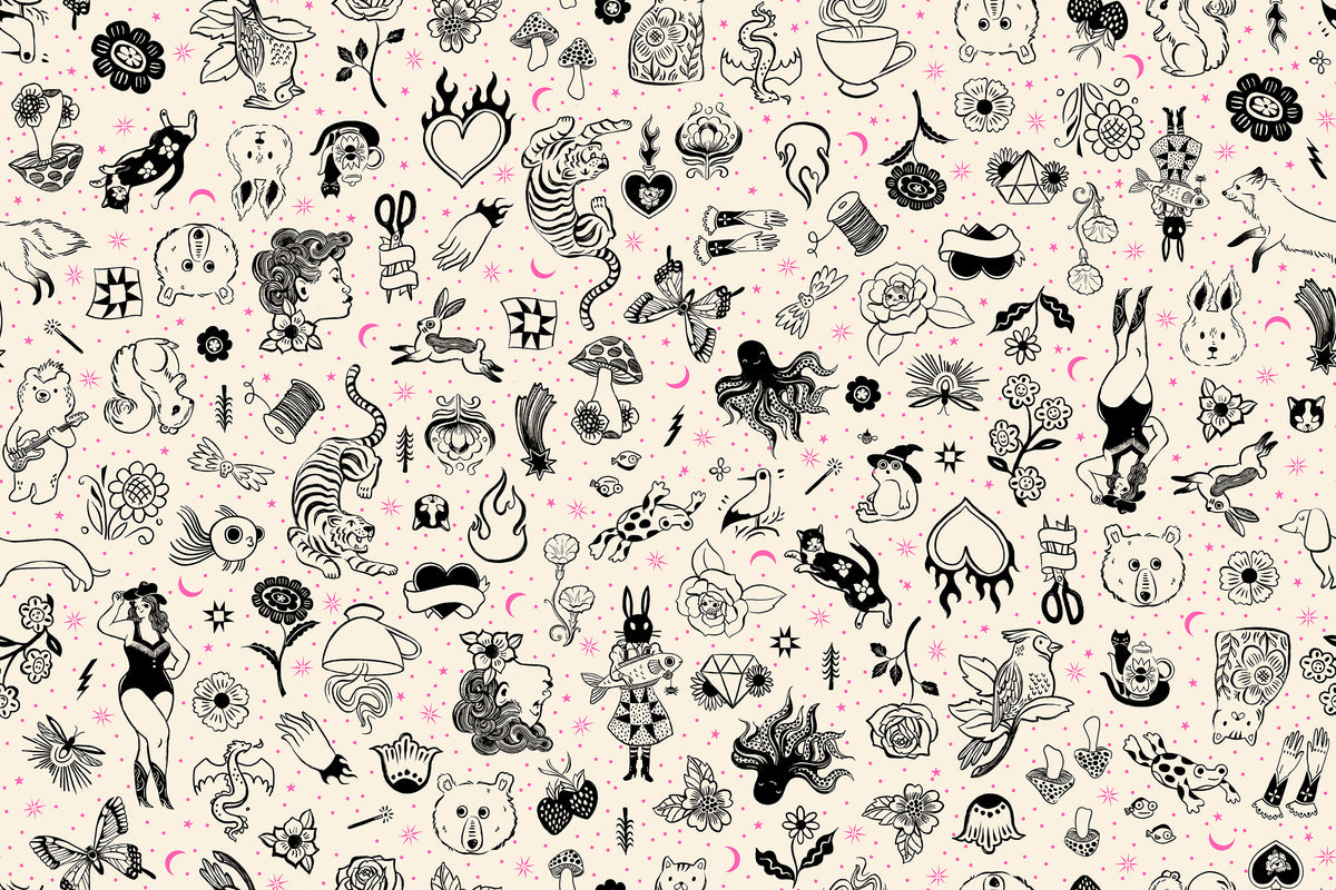 Ink Shop Fat Quarter Bundle 18"x21"