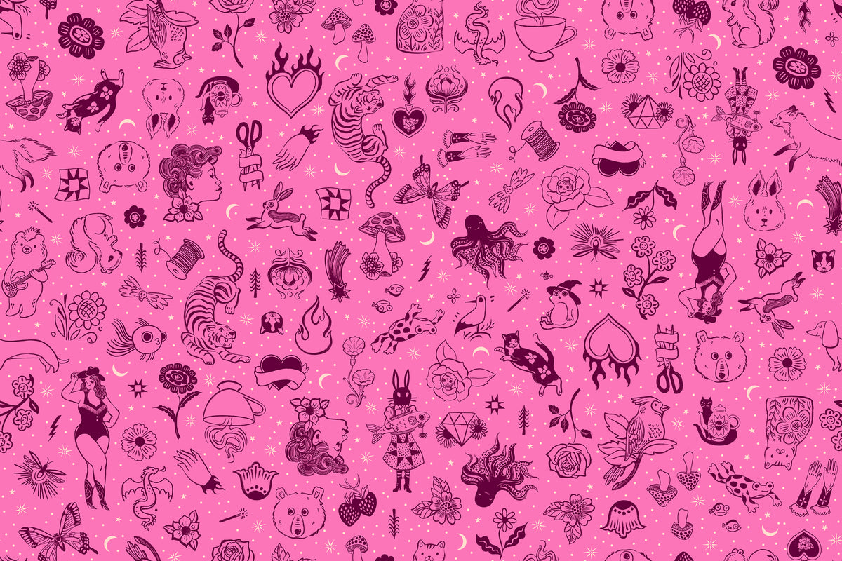 Ink Shop Fat Quarter Bundle 18"x21"