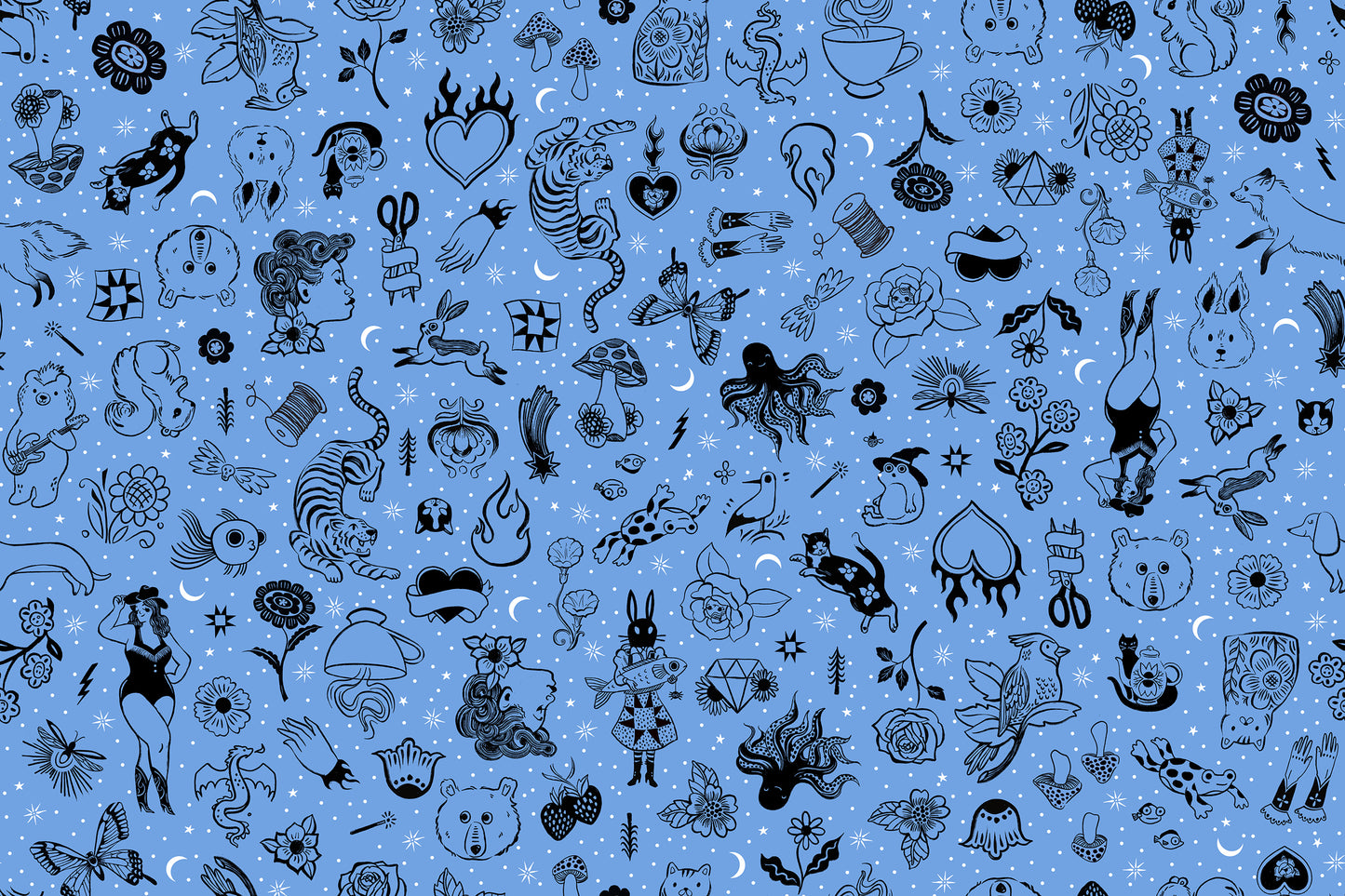 Ink Shop Fat Quarter Bundle 18"x21"