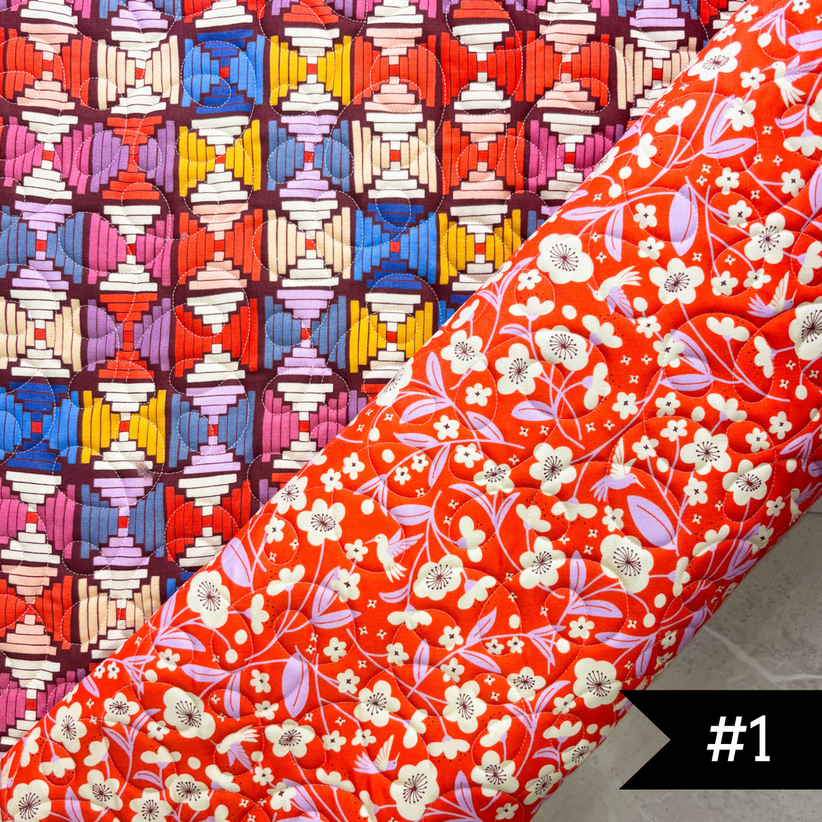 Pre-Quilted Soft and Stable Panels (1/2 Yard) Persimmon CANVAS