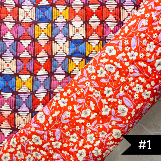 Pre-Quilted Soft and Stable Panels (1/2 Yard) Persimmon CANVAS