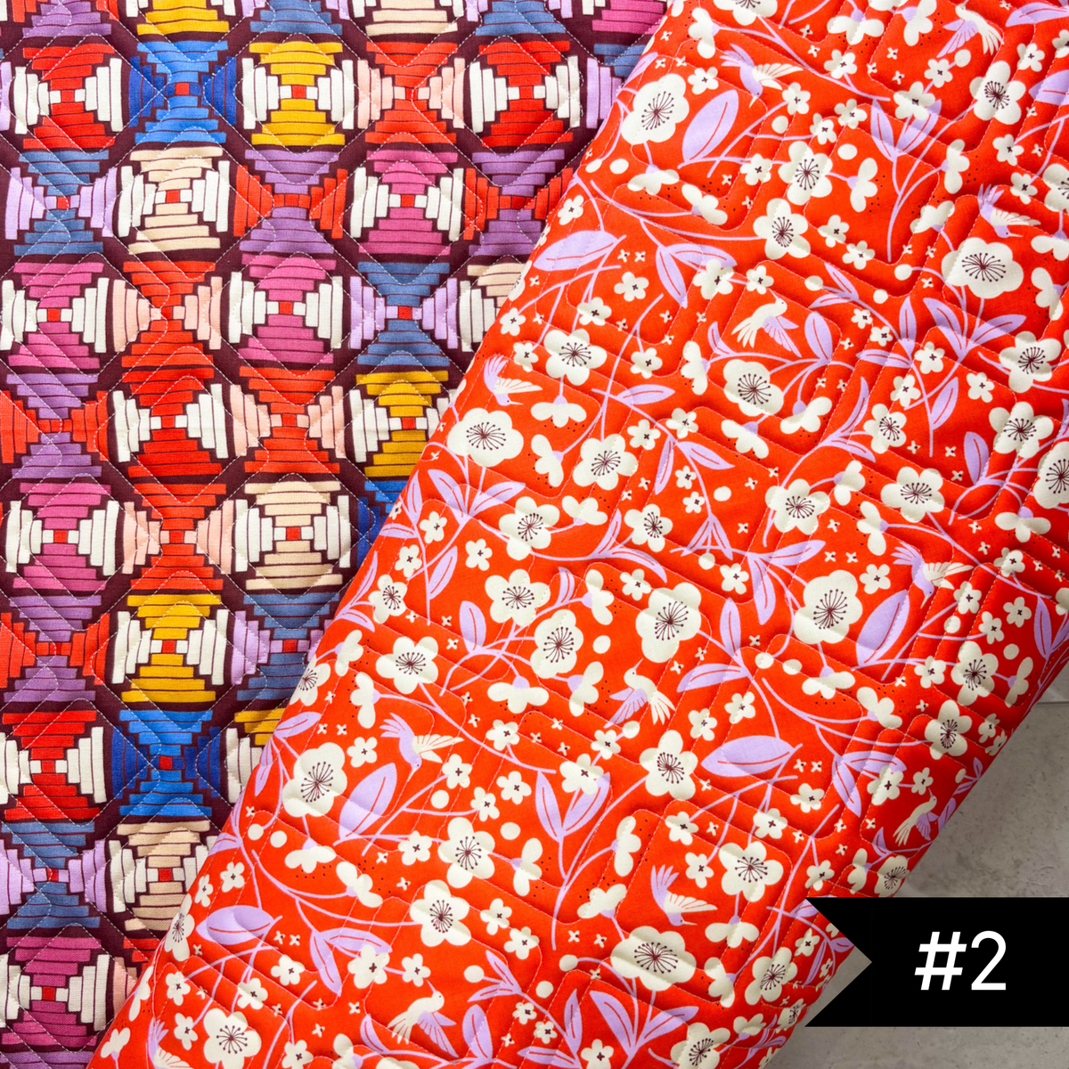 Pre-Quilted Soft and Stable Panels (1/2 Yard) Persimmon CANVAS