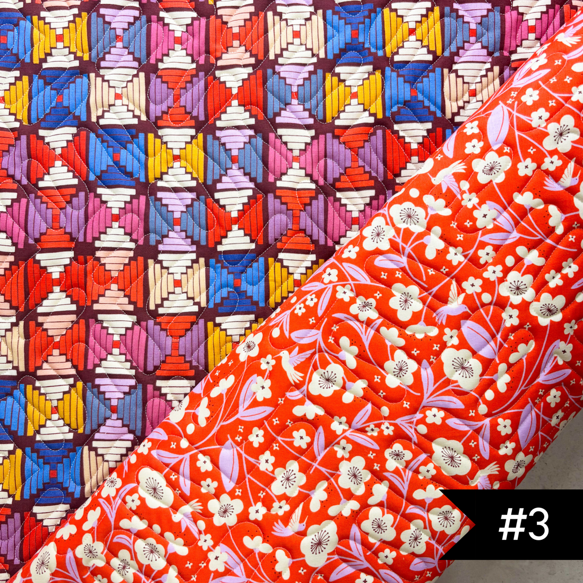 Pre-Quilted Soft and Stable Panels (1/2 Yard) Persimmon CANVAS