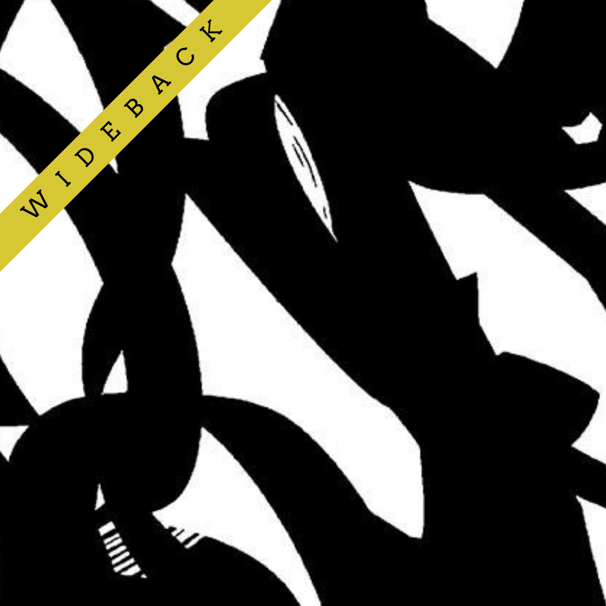 Large Scale black brush strokes on white background 108" cotton wideback fabric.