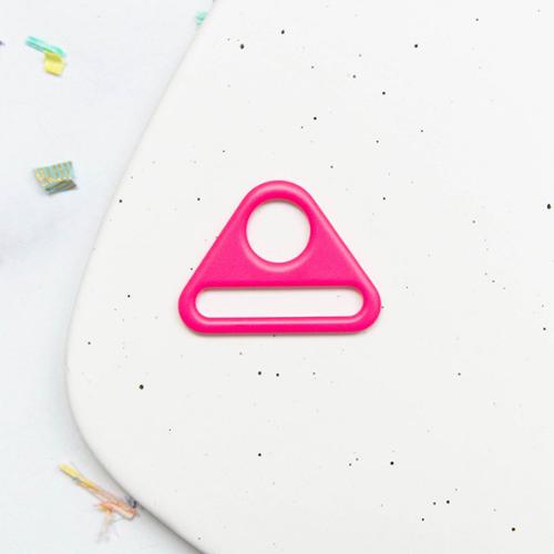 1.5" Triangle Ring - Hot Pink