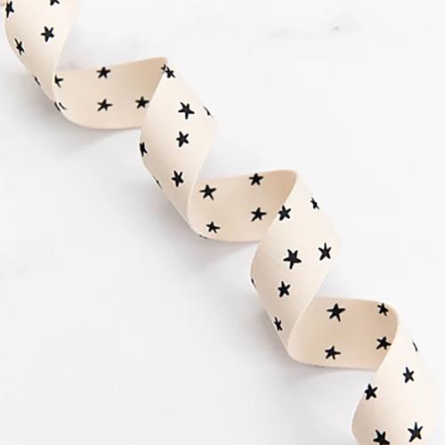 Starry Natural & Black- 1.5" Webbing