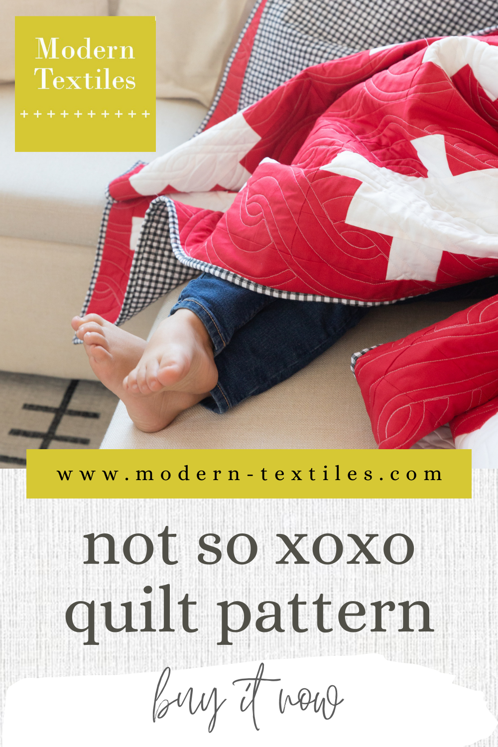 Not So XOXO Quilt PDF Quilt Pattern - Download