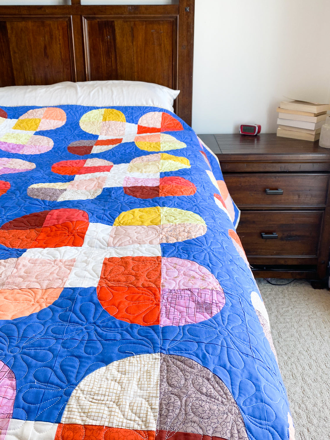 Retro Clover Throw Size Quilt